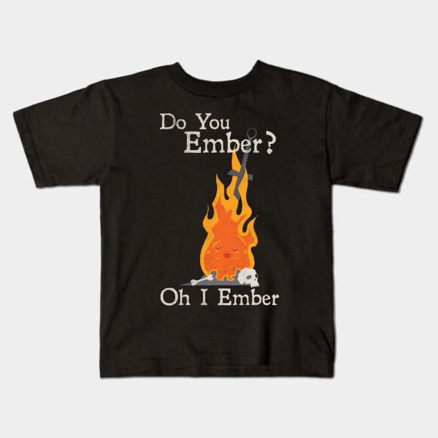 Dark Souls - South Park Mashup "Do You Ember?" Kids T-Shirt by Fadelias